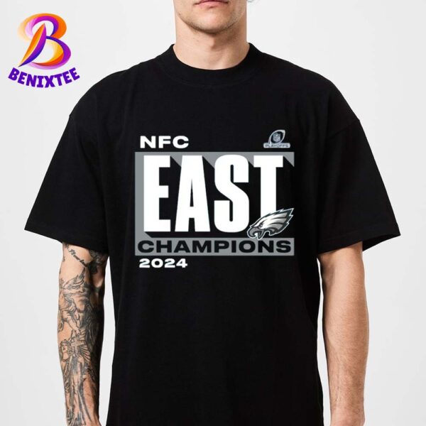 Philadelphia Eagles NFL 2024 NFC East Division Champions Big And Tall Conquer Classic T-Shirt