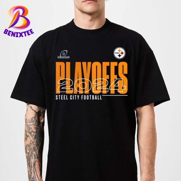 Pittsburgh Steelers Steel City Football 2024 NFL Playoffs Unisex Classic T-Shirt