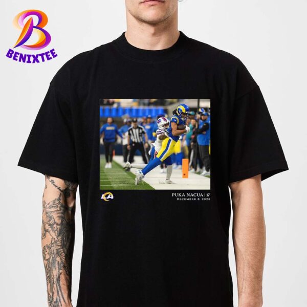 Puka Nacua From Los Angeles Rams Week 14 NFL Flash Features Classic T-Shirt