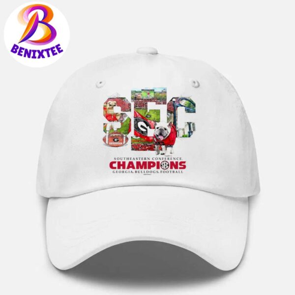 SEC Georgia Bulldogs 2024 SEC Football Conference Champions White Classic Cap Snapback Hat