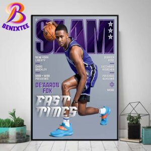 SLAM 253 Cover De Aaron Fox And The Fox 1 By Curry Brand Fast Time Home Decor Poster Canvas