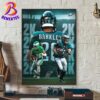 Saquon Barkley Soars To 2000 Rushing Yards In His First Year Aa An Philadelphia Eagles Home Decor Poster Canvas