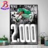 Saquon Barkley Becomes Just The 9th Player In NFL History To Rush For 2000 Yards In A Season Poster Canvas