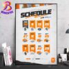 UCLA Bruins Football 2025 Season Schedule NCAA College Football 2025 Home Decor Poster Canvas