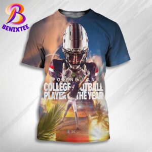 Tetairoa McMillan Has Been Named The Polynesian College Football Player Of The Year 2024 All Over Print Shirt