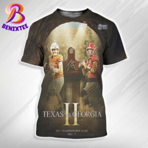 Texas Football Vs Georgia Football Matchup Round II In The SEC Championship Game On December 7 2024 All Over Print Shirt