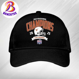 Texas Longhorns Football Champions 2025 Chick-fil-A Peach Bowl NCAA College Football Snapback Hat Classic Cap