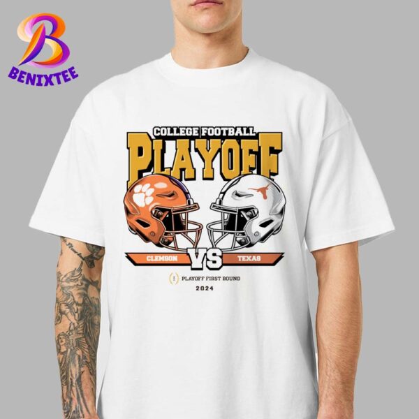 Texas Longhorns Vs Clemson Tigers Matchup Playoff First Round 2024 College Football Playoff 2025 Classic T-Shirt