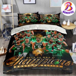 The Boston Celtics Are The NBA 2023-2024 Champions Comforter Bedding Set