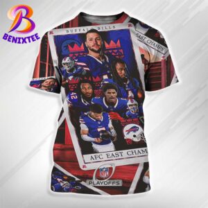 The Buffalo Bills Are Kings Of The AFC East Champs 2024 NFL Playoffs All Over Print Shirt