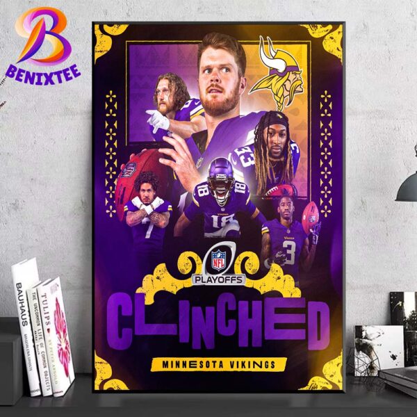 The Minnesota Vikings Have Secured Their Spot In The NFL Playoffs Home Decor Poster Canvas