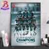 2024 NFC East Division Champions To The NFL Philadelphia Eagles Home Decor Poster Canvas