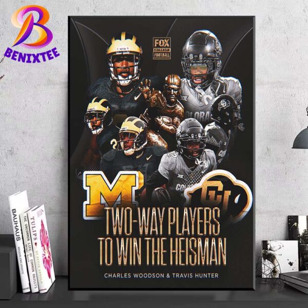 Travis Hunter Becomes The Second Two-Way Player To Win The Heisman Trophy Home Decor Poster Canvas