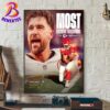 Travis Kelce On Becoming The 3rd TE In NFL History With 1000 Career Receptions Poster Canvas For Home Decor