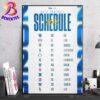 USC Trojans Football 2025 Season Schedule NCAA College Football Home Decor Poster Canvas