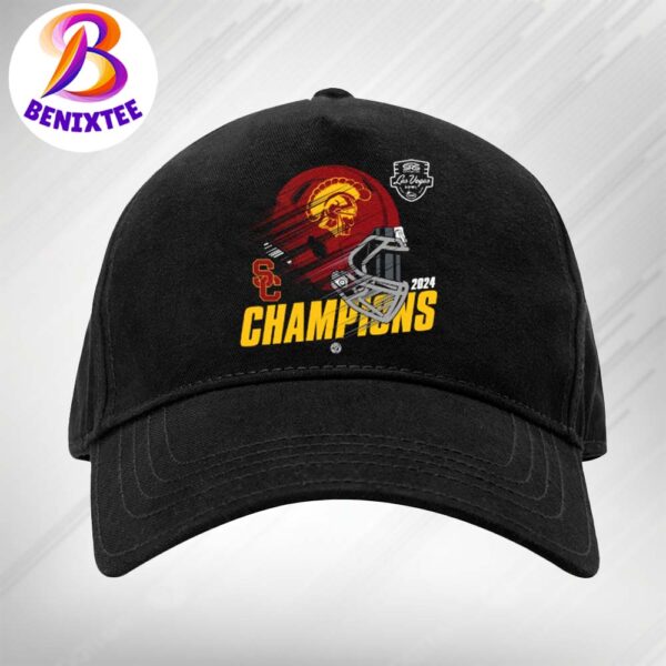 USC Trojans Football Champions 2024 SRS Distribution Las Vegas Bowl NCAA College Football Classsic Cap Snapback Hat