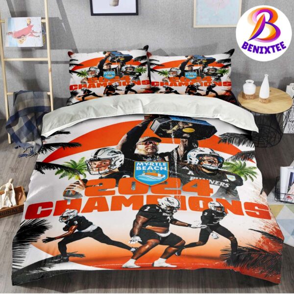 UTSA Roadrunners Football 2024 Myrtle Beach Bowl Champions Bedding Set