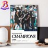 Congrats UTSA Roadrunners Football 2024 Myrtle Beach Bowl Champions Home Decor Poster Canvas