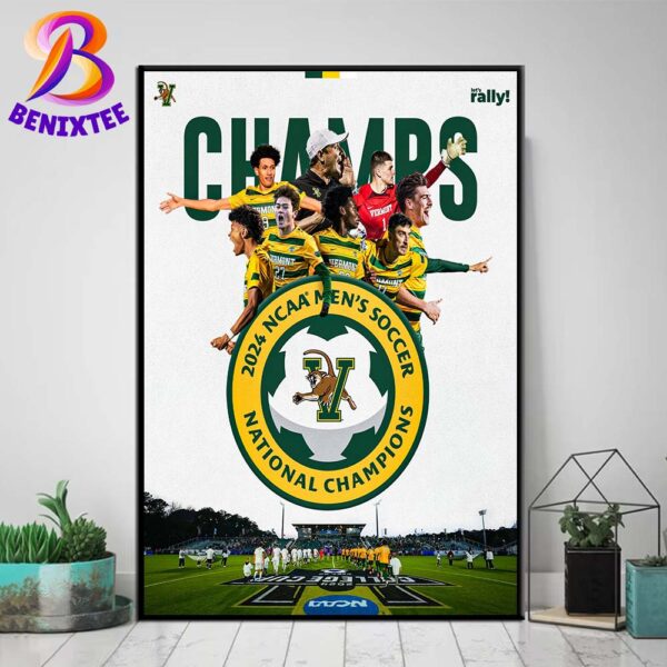 Vermont Catamounts Mens Soccer 2024 NCAA Mens Soccer National Champions Home Decor Poster Canvas