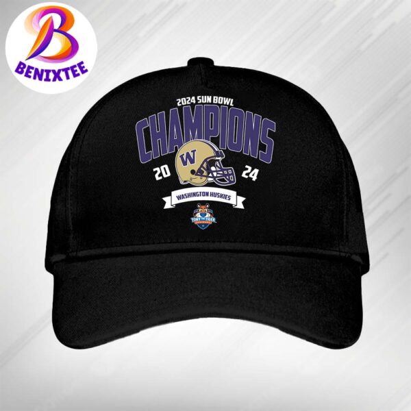 Washington Huskies Football Champions 2024 Tony The Tiger Sun Bowl NCAA College Football Classic Cap Snapback Hat