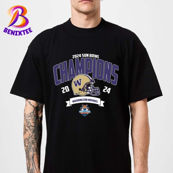 Washington Huskies Football Champions 2024 Tony The Tiger Sun Bowl NCAA College Football Unisex T-Shirt