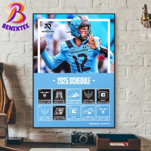 Arlington Renegades Football 2025 Schedule List Regular Season Home Decor Poster Canvas