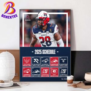 Houston Roughnecks Football 2025 Schedule List Regular Season Home Decor Poster Canvas