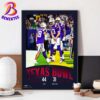 Garrett Nussmeier From LSU Tigers Football Named The MVP Of The 2024 Texas Bowl Champions Home Decor Poster Canvas