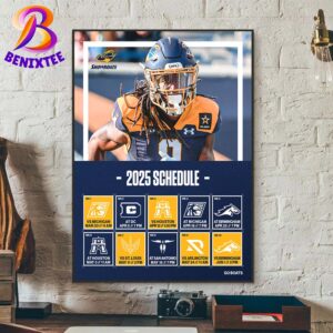 Memphis Showboats Football 2025 Schedule List Regular Season Home Decor Poster Canvas