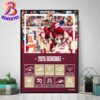 Memphis Showboats Football 2025 Schedule List Regular Season Home Decor Poster Canvas