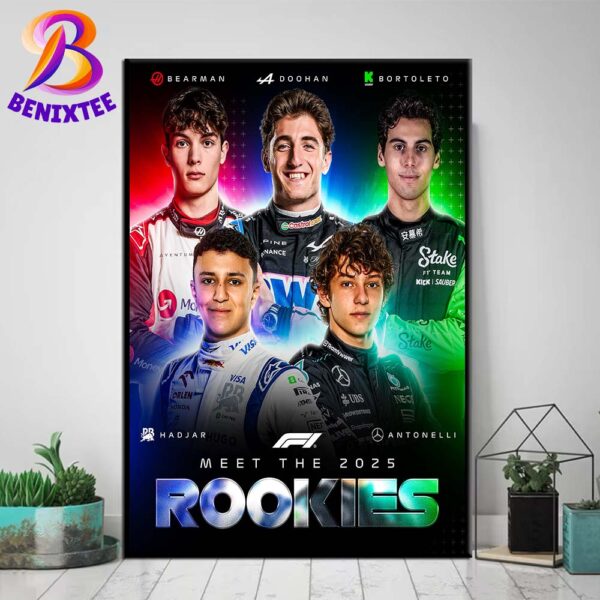 The 2025 The Year Of The F1 2025 Rookies Home Decor Poster Canvas