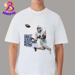 Tyler Warren Sets Penn State Single-Season 98 Receptions Record With 2nd Touchdown Of Fiesta Bowl 2024 Unisex T-Shirt